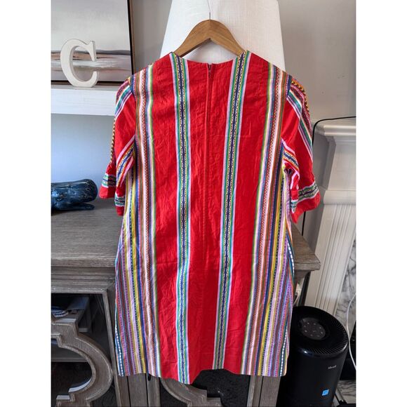 Vintage Alice Of California 1960s Red Striped Dress Size S/M - Picture 6 of 9